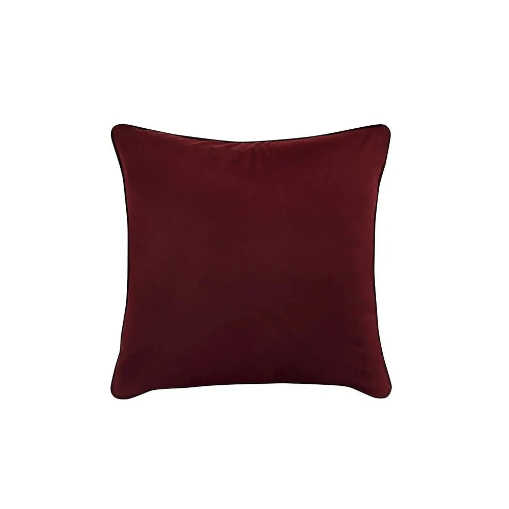 Five Queens Court Bordeaux Crimson Euro Sham Luxury Euro 26